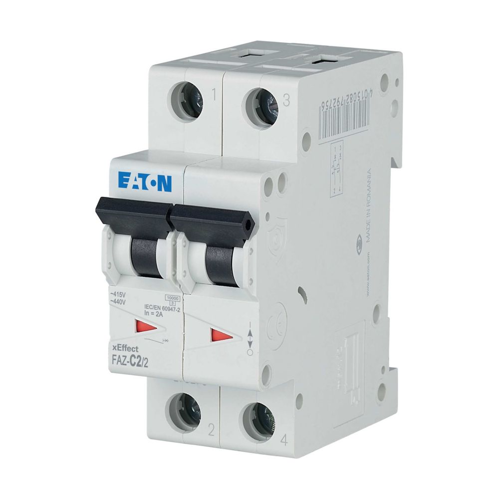 Eaton (Moeller) Leitungsschutzschalter C 2A, 2p FAZ-C2/2