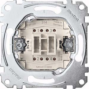 Merten Kreuzschalter-Einsatz 1-pol.10AX 250V AC MEG3117-0000