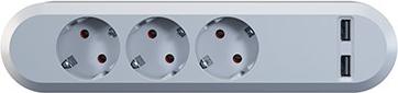 Bachmann USB SMART Steckdosenleiste 2-fach USB Charger 381.801