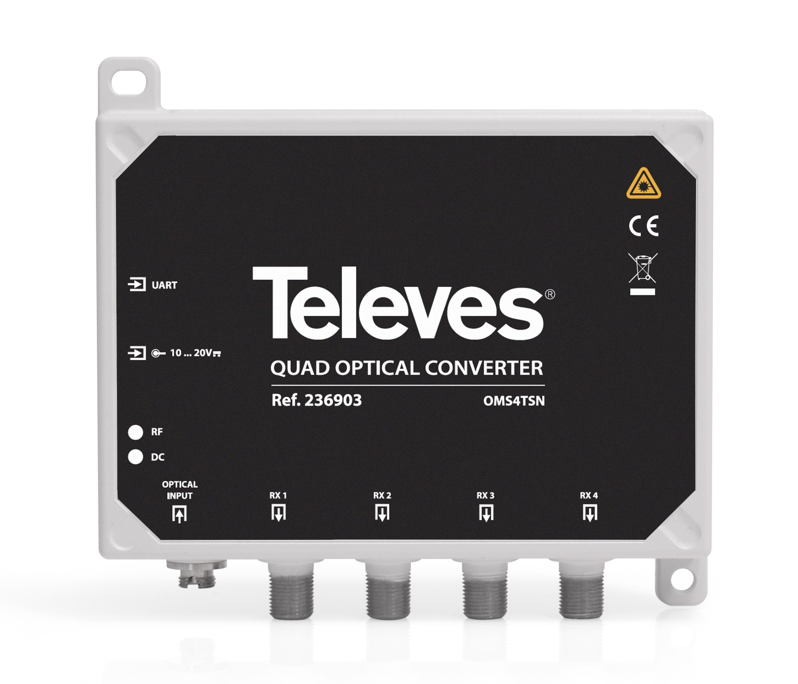 Televes Optischer Umsetzer SAT-QUAD + terr. OMS4TSN