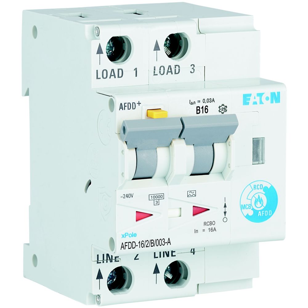 Eaton (Installation) Brandschutzschalter 2polig, B16A, 30mA AFDD-16/2/B/003-A