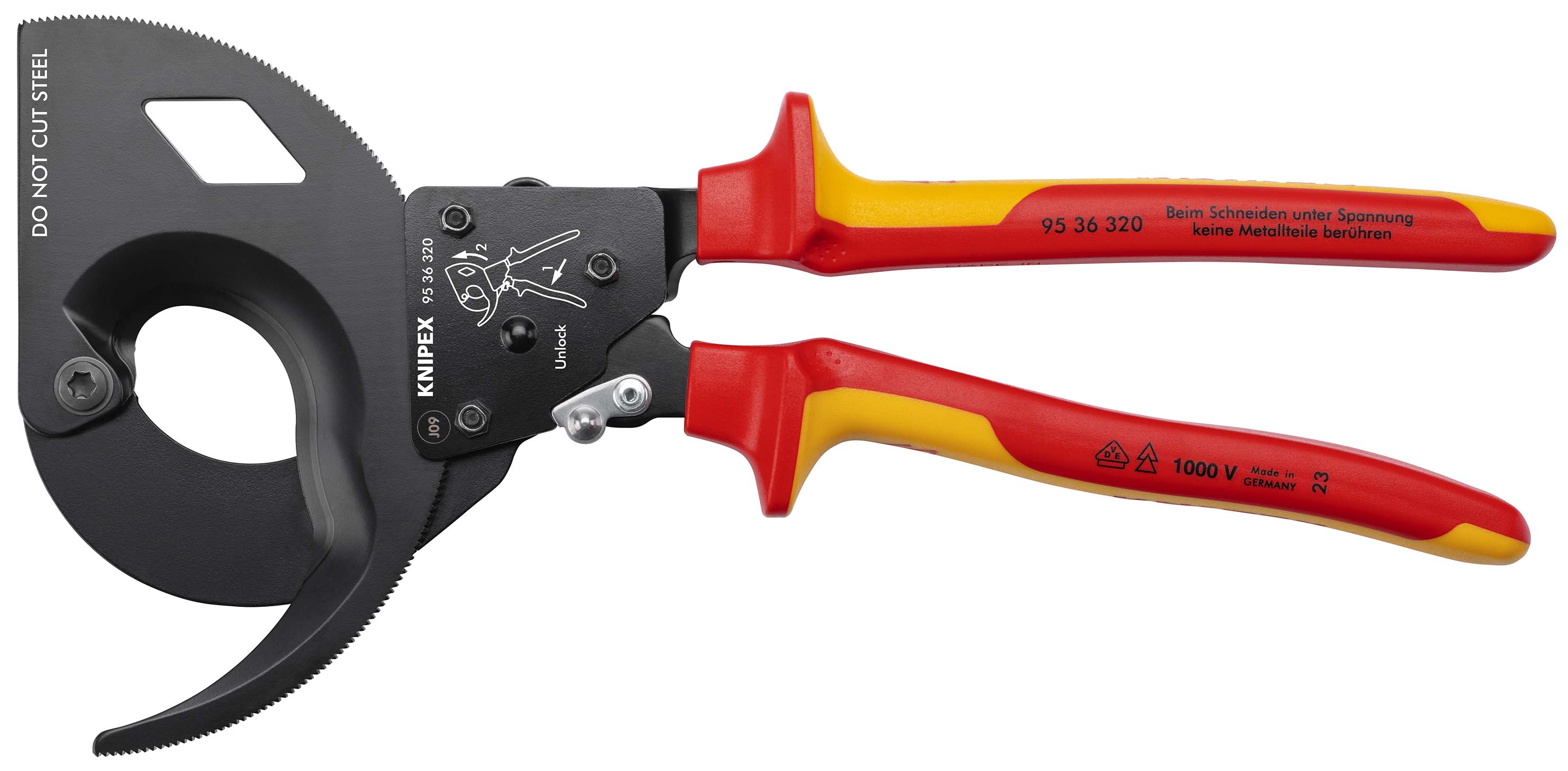 Knipex-Werk Kabelschneider isoliert, 320mm 95 36 320