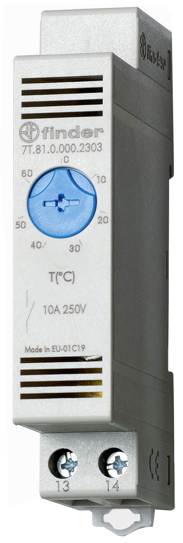 Finder Vari-Thermostat 1S-10A f. DIN-Schiene 7T.81.0.000.2303