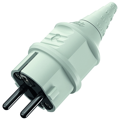 Mennekes Schuko-Stecker 16A,2p+E,230V,IP44gr 10749