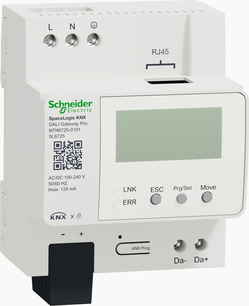 Schneider Electric SpaceLogicKNX DALI Gateway Pro 1ch DALI 2.0 MTN6725-0101