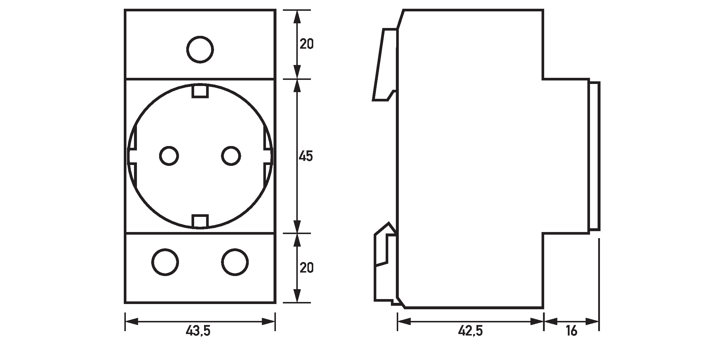 Doepke Einbausteckdose RDS 6