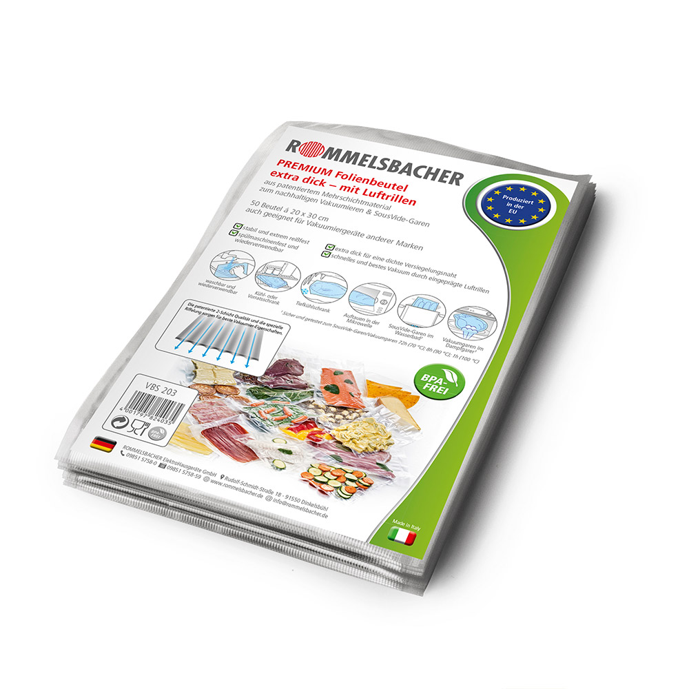 Rommelsbacher Vakuumier Beutel 50 St. 20x30cm VBS 203