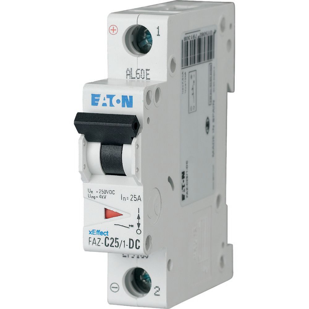 Eaton Leitungsschutzschalter C 6A DC, 1p FAZ-C6/1-DC