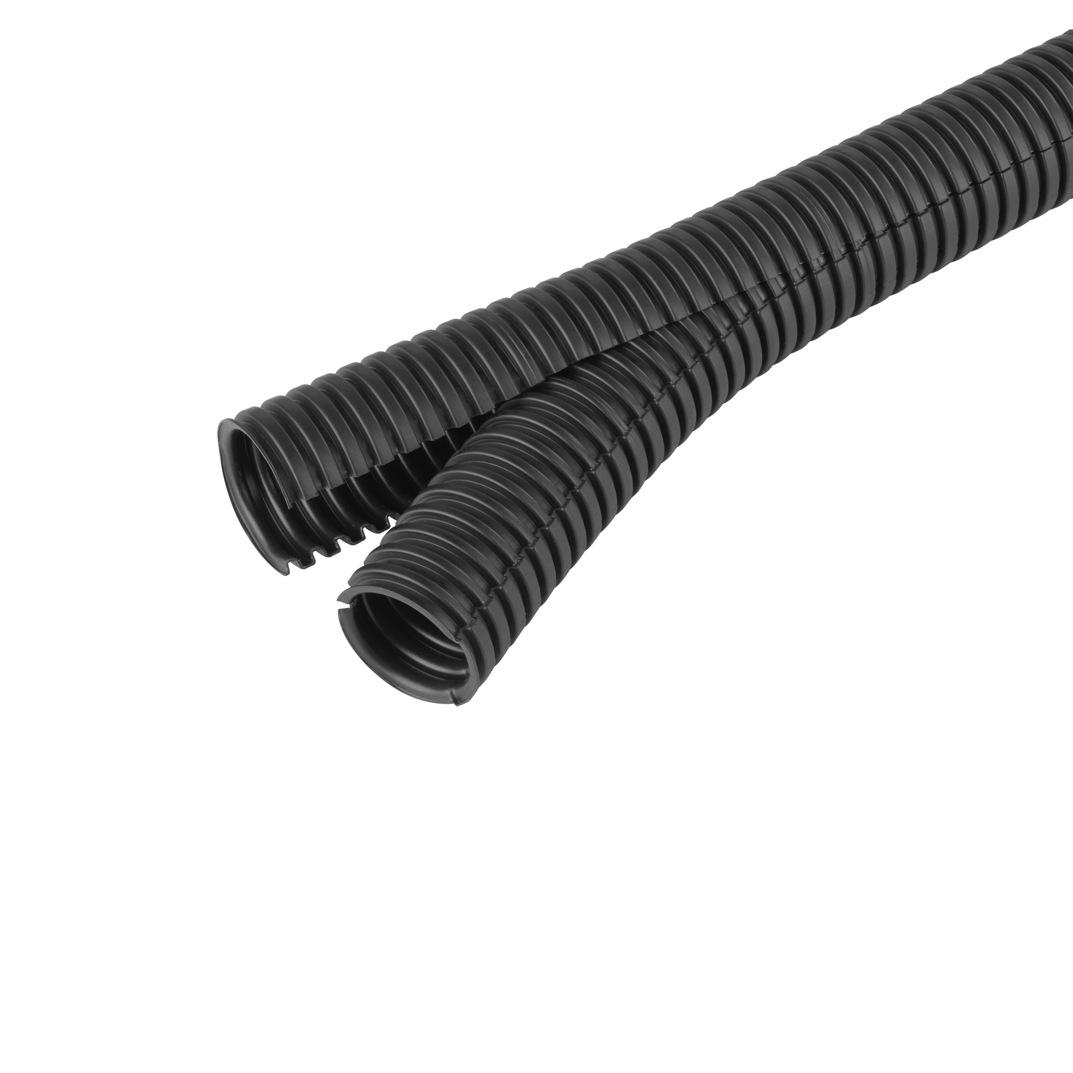 10 M Fränkische Wellrohr verschließbar flexibel, schwarz Co-flex PP 100 sw