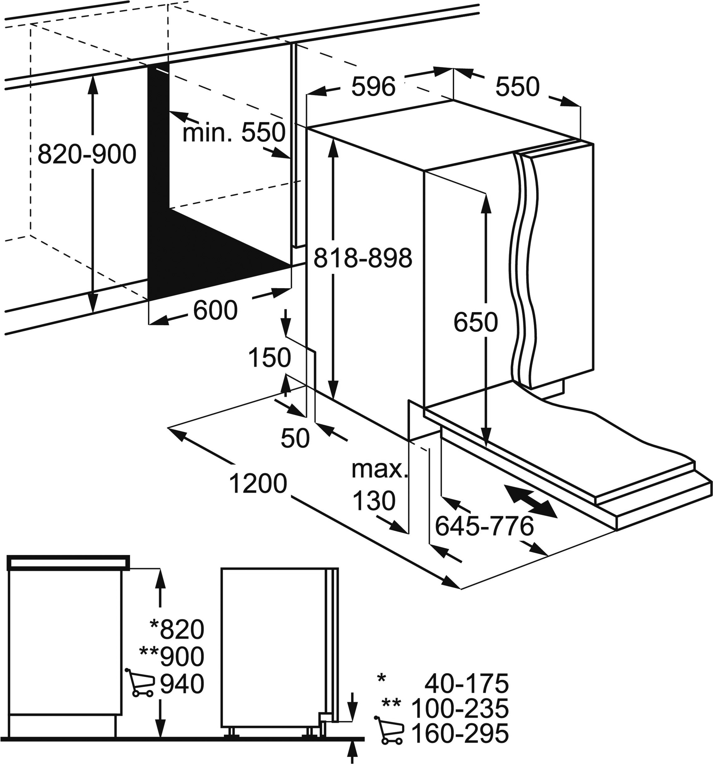 Electrolux AEG MDA EB-Geschirrspüler FSB6491CZ