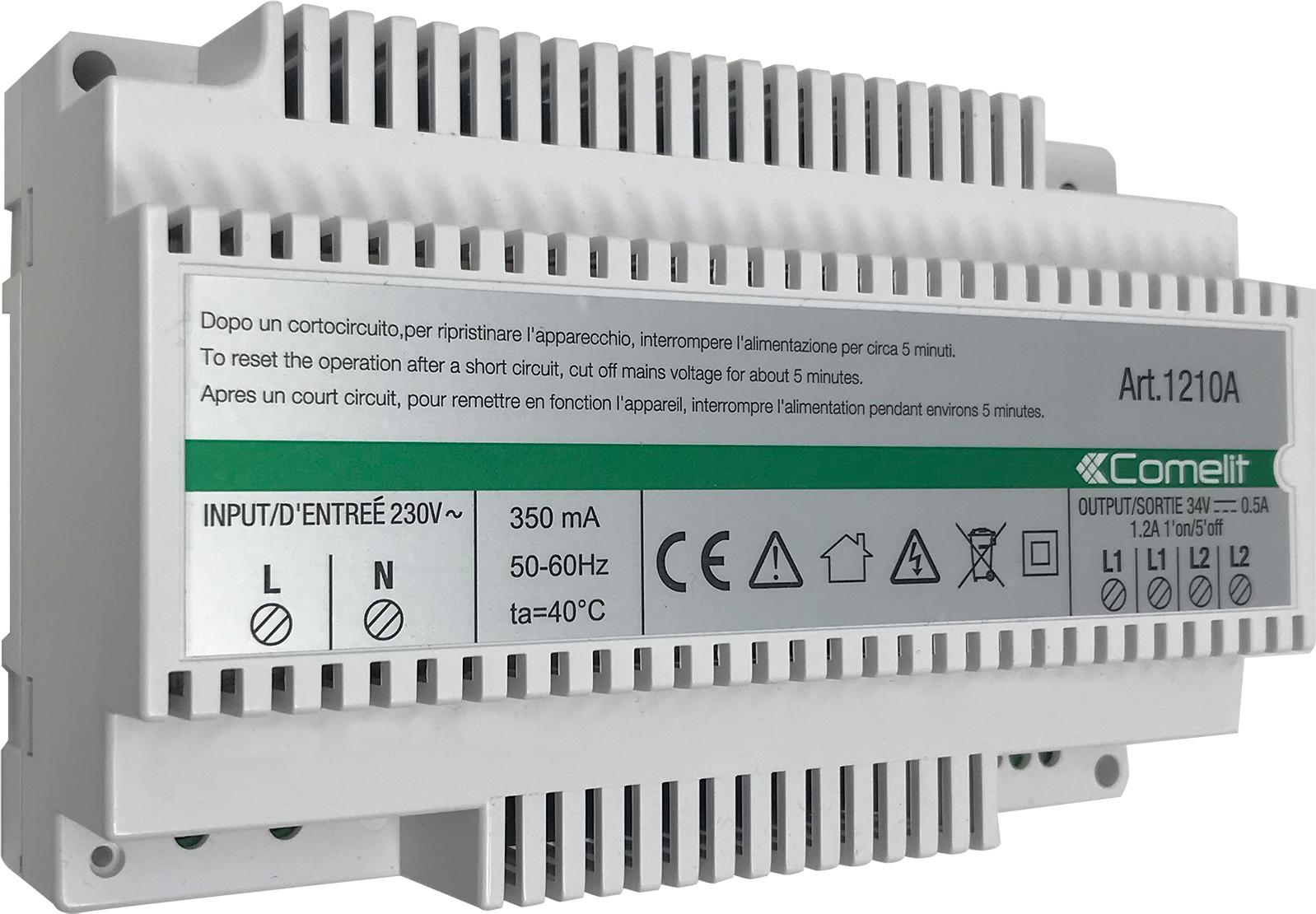 Comelit Group Netzgerät 2-Draht-System 1 Steiger, SB2 1210A