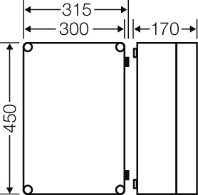 Hensel Mi-Einzelleergehäuse 275x425x146mm Mi 9301 Hensel Mi-Einzelleergehäuse 275x425x146mm Mi 9301