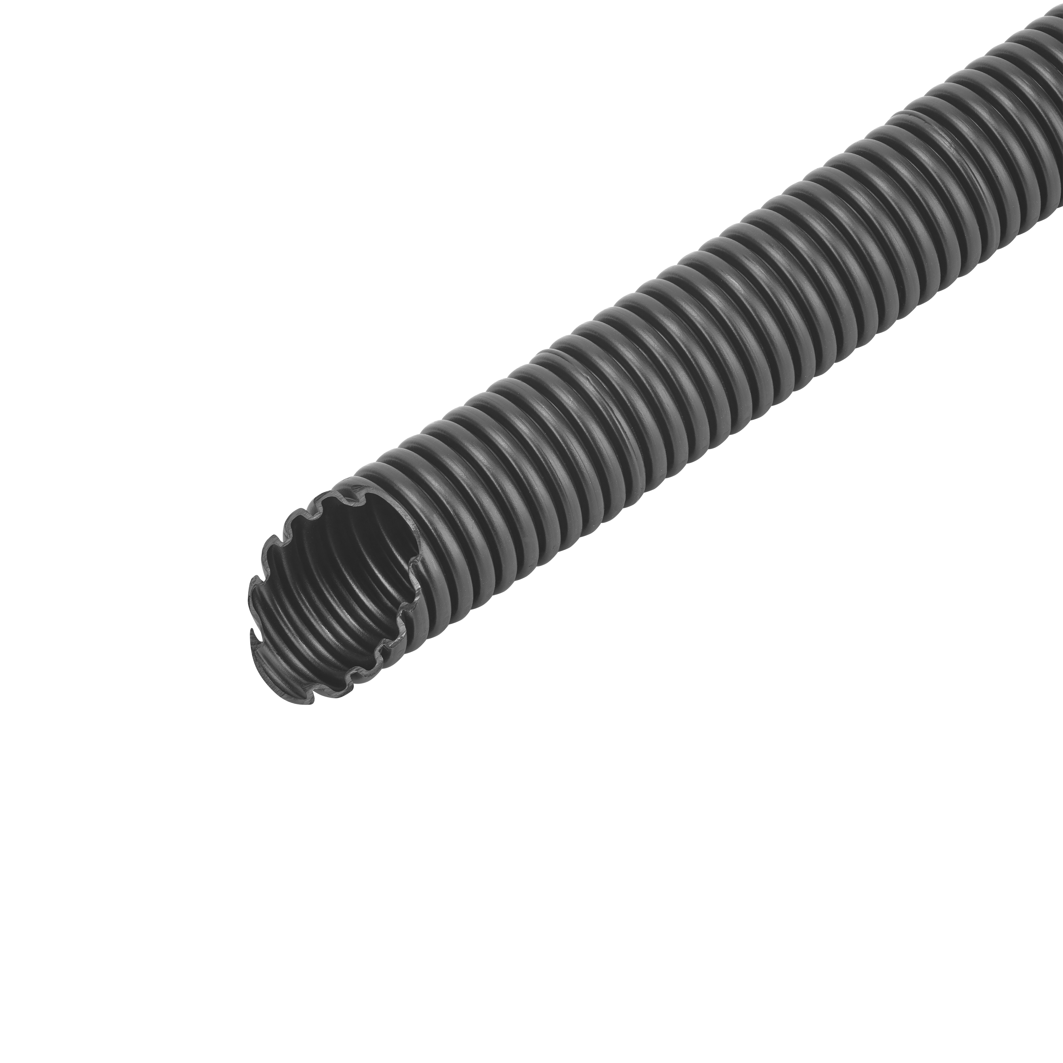 50 M Fränkische Wellrohr flexibel Kunststoff, schwarz FPPSF-10U.50