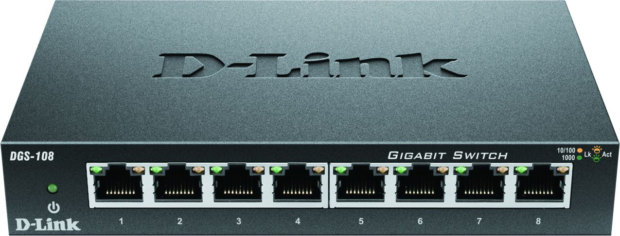 DLink Deutschland Gigabit Switch 8-Port Layer 2 DGS-108/E