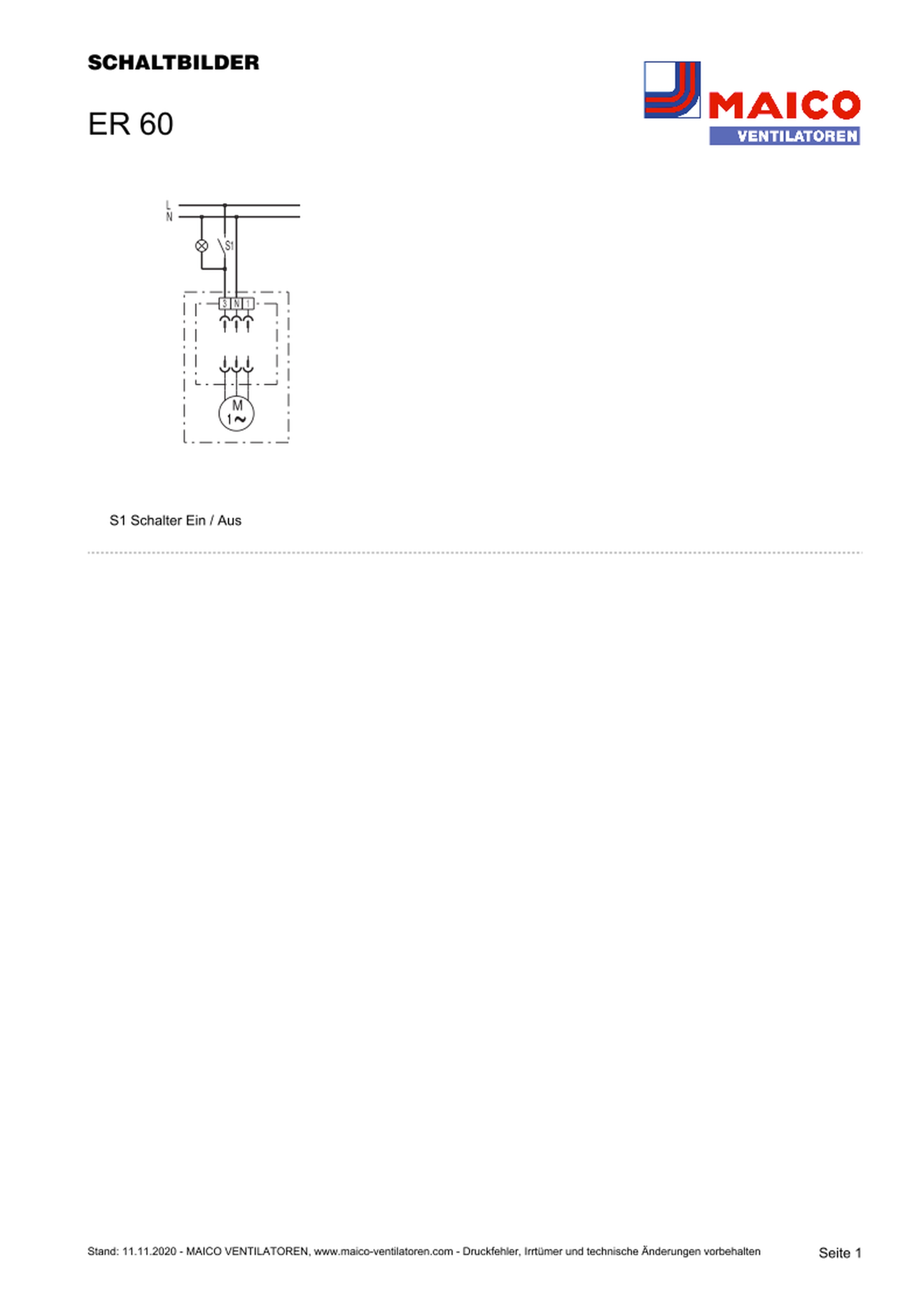 Maico Ventilatoreinsatz 21W,62m3/h,IPX5 ER 60