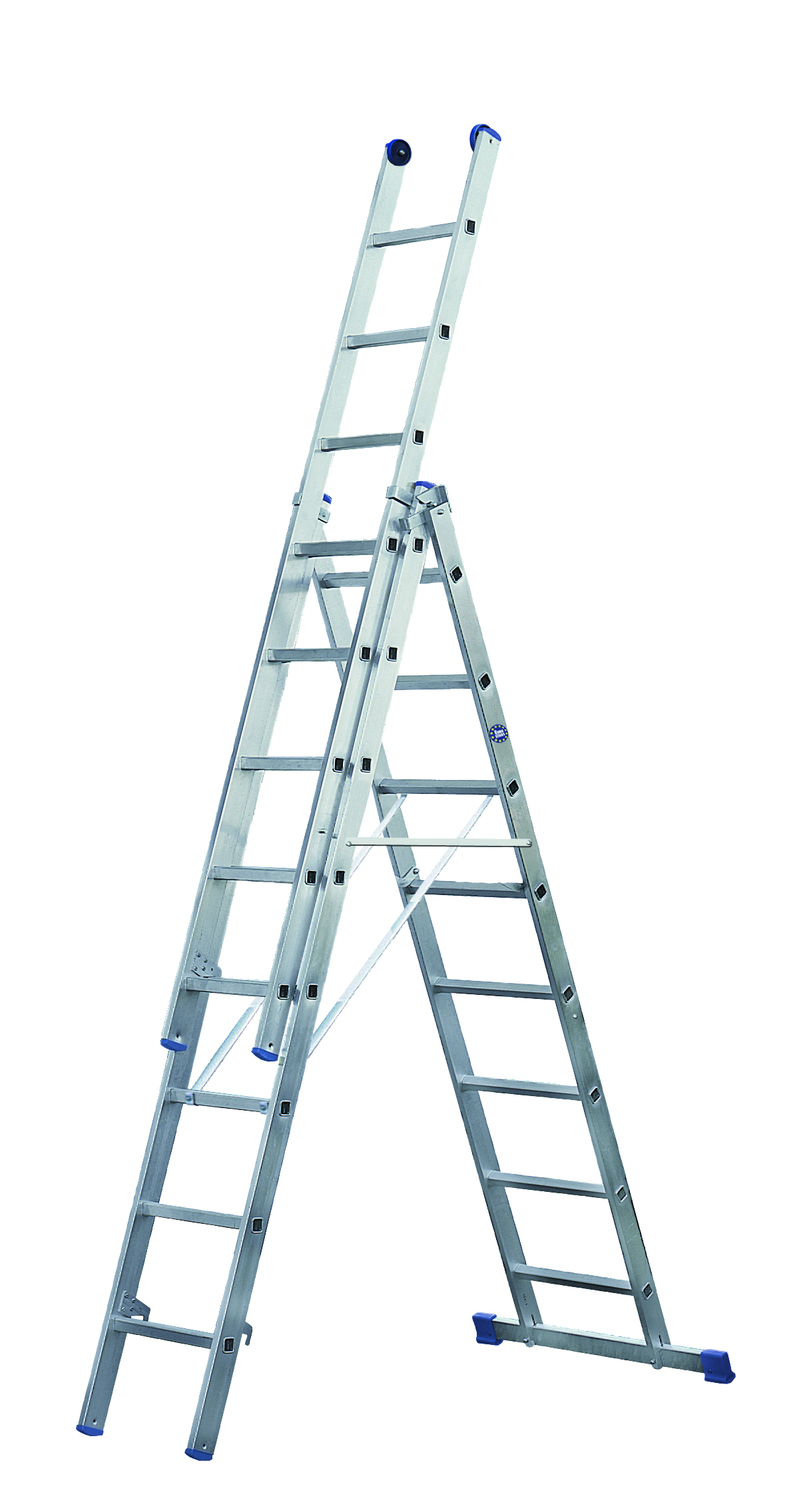 Geis&Knoblauch Alu-Mehrzweckleiter 3-tlg. 3x12 Stufen 53012
