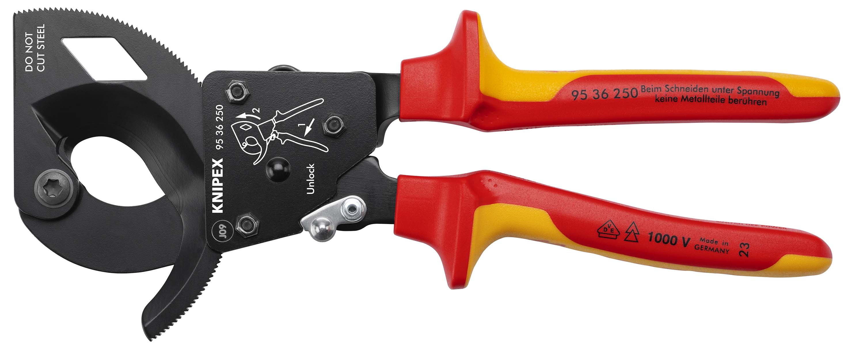 Knipex-Werk Kabelschneider isoliert, 250mm 95 36 250