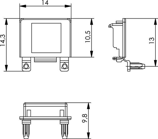 Telegärtner Staubschutzkappe sw f. AMJ/STX-Modul 100027359