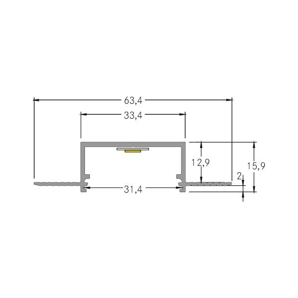 Brumberg Leuchten LED-Alu-Profil 2000mm weiss 53655070