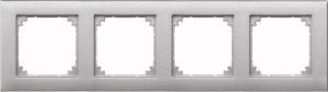 Merten Rahmen 4f.alu waage/senkrecht 486460
