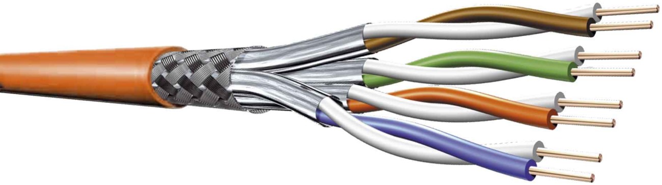 100 M Acome TN-7000-2 Kat.7 orange 8P S/FTP AWG23 R7480F-Cca-Ri100