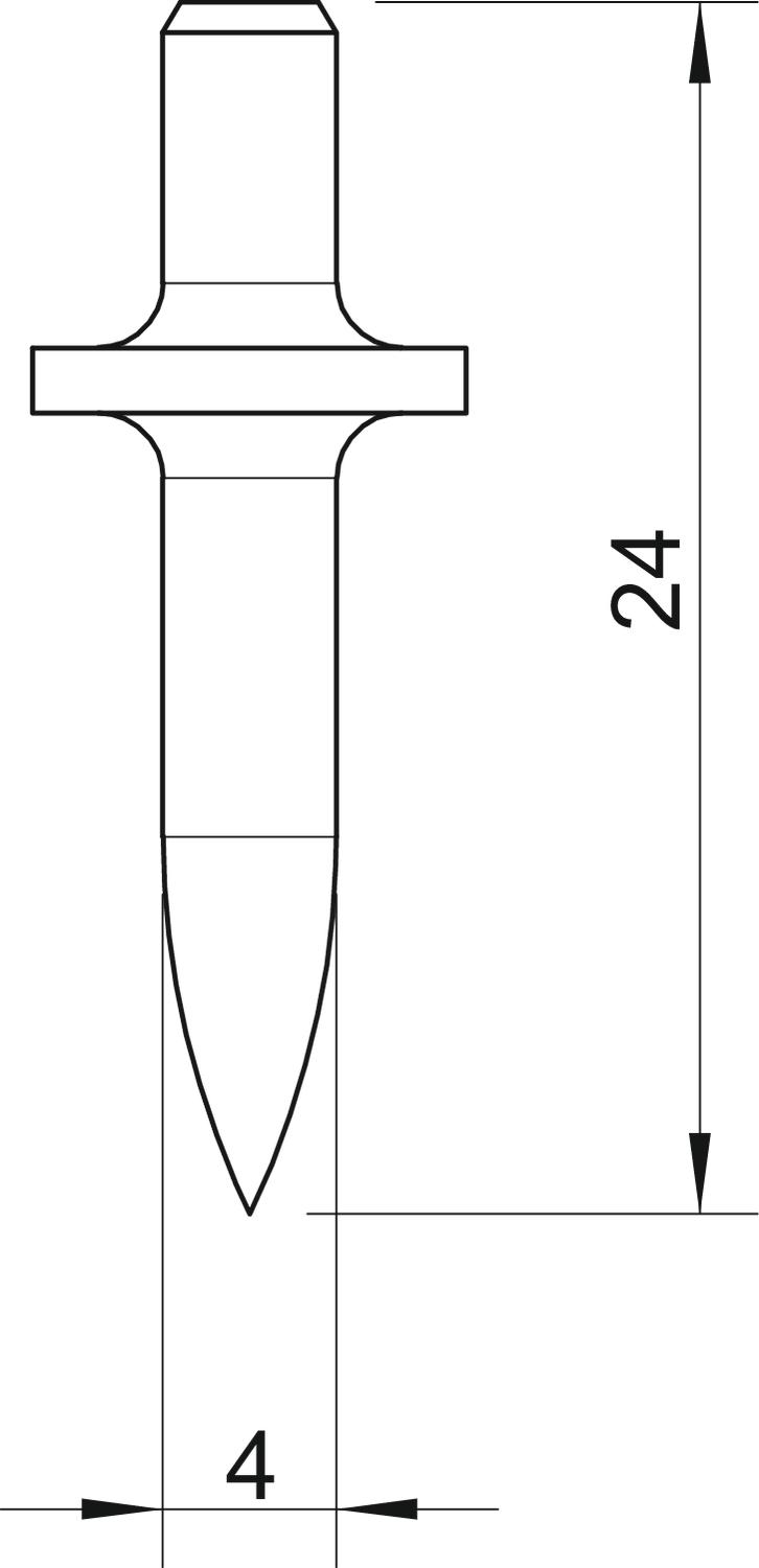 200 STK OBO Bettermann Vertr Einschlagdübel ohne Gewinde L18mm 903 RB 18