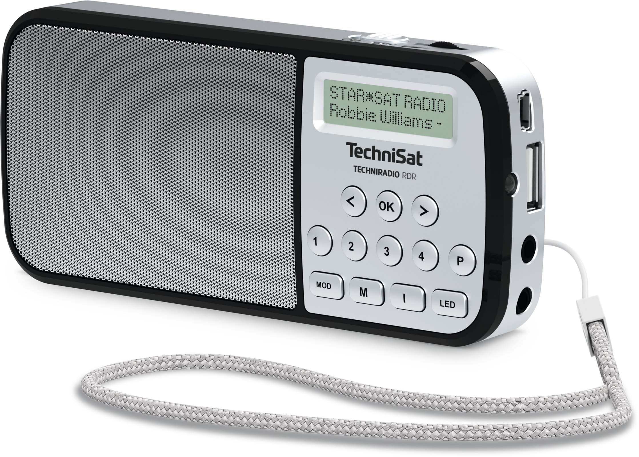 TechniSat DAB+ Taschenradio UKW/USB/LED-Lampe TECHNIRADIORDR si
