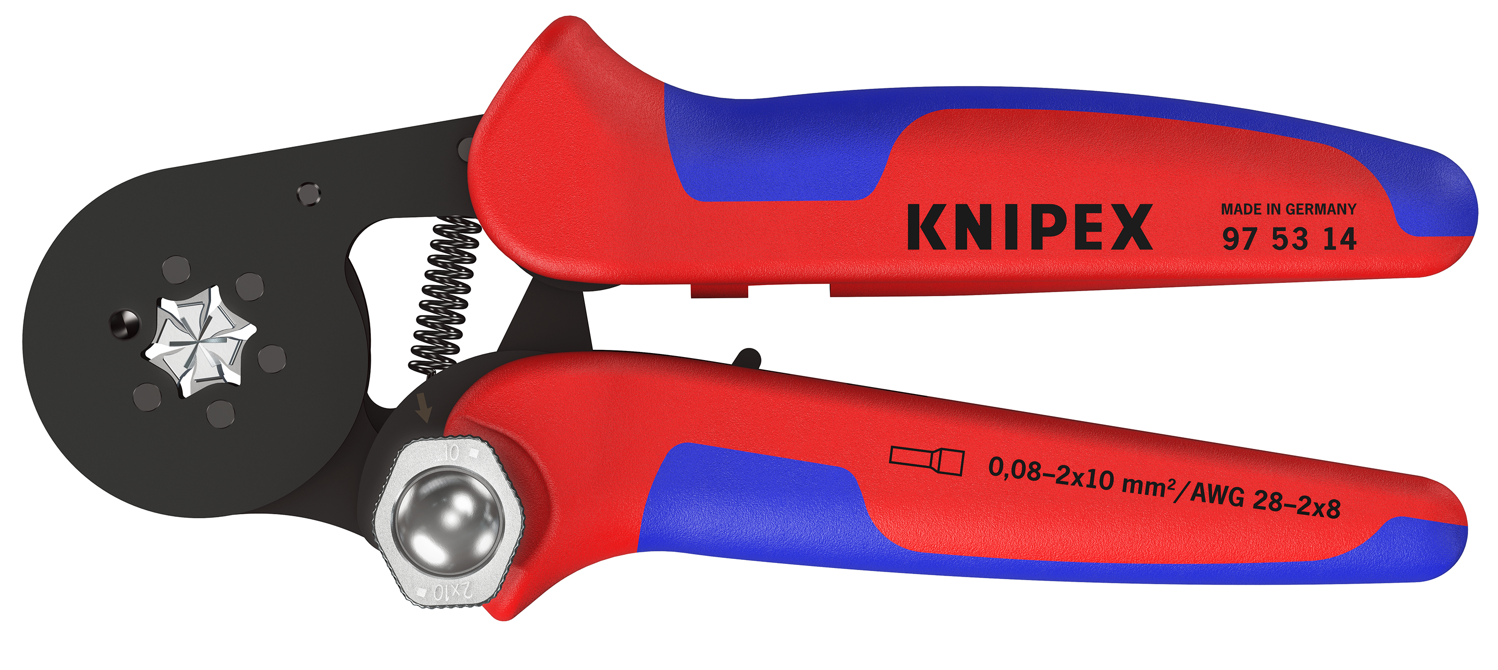 Knipex-Werk Crimpzange f.Aderendh. 180mm 97 53 14