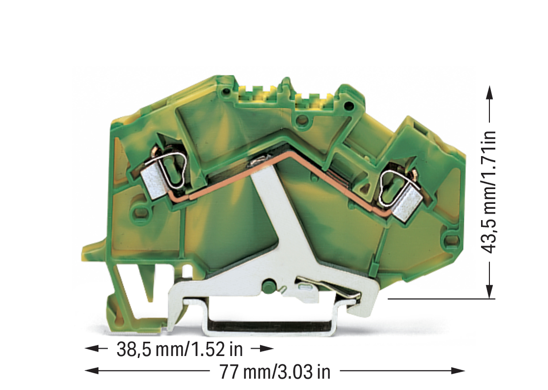 WAGO GmbH & Co. KG Schutzleiterklemme 0,08-2,5mmq gn/gelb 780-607 WAGO GmbH & Co. KG Schutzleiterklemme 0,08-2,5mmq gn/gelb 780-607