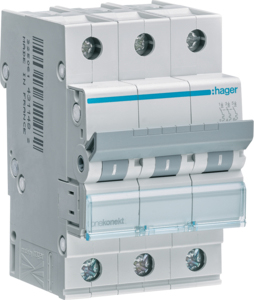 Hager Leitungsschutzschalter 3pol. C-40A, 6kA MCN340