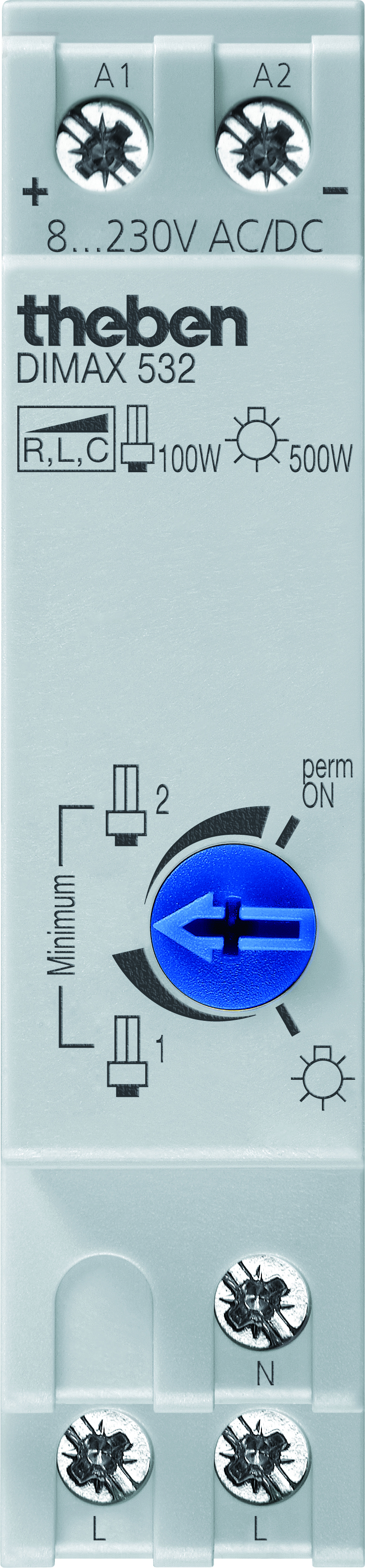 Theben Reiheneinbau-Dimmer f.ESL u.230V LED-Lp. DIMAX 532 plus