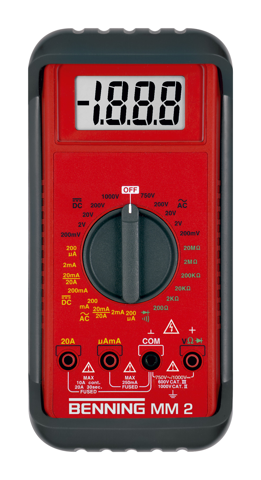 Benning Digital Multimeter 1000V Messbereich MM2