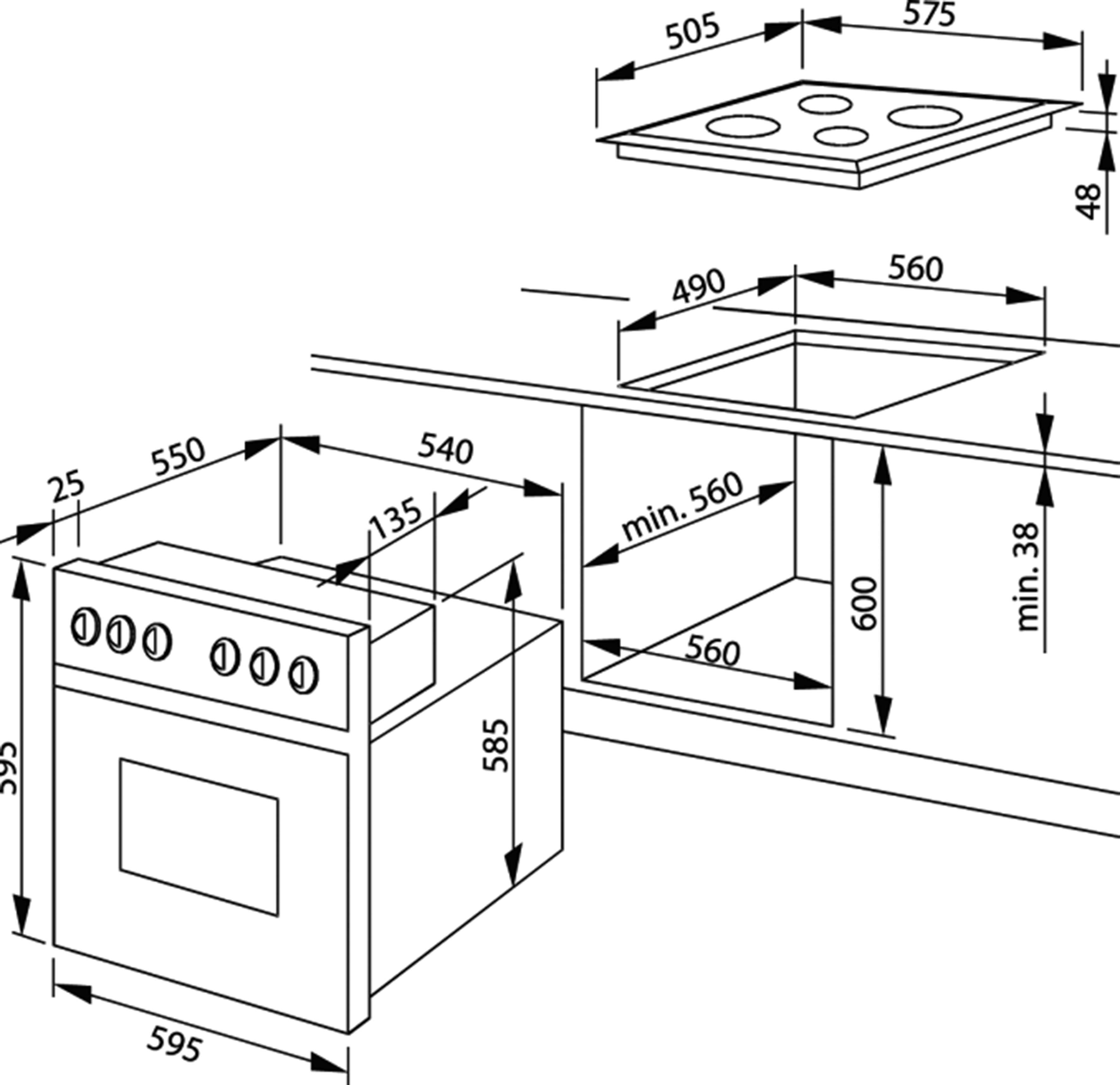 Amica EB-Herdset ScandiumDesign EHC 12761 E eds