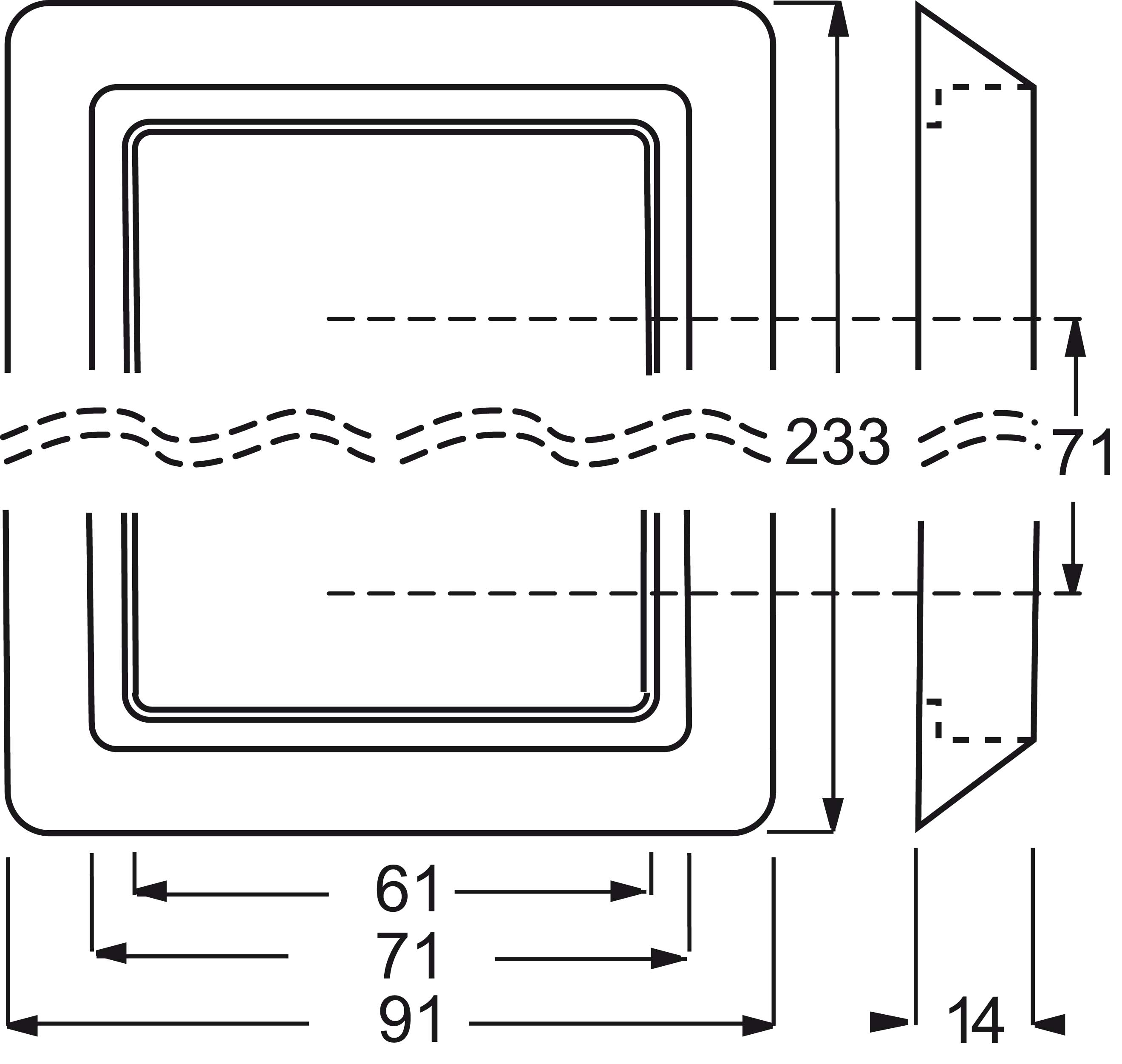 Busch-Jaeger Rahmen 3-fach braun, UP, Allwetter 2103-31