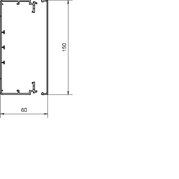 2 M Tehalit Leitungsführungskanal LF 60150 gr
