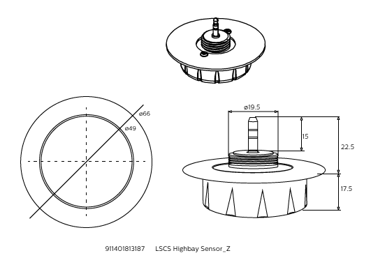 Signify PLS Highbay-Sensor LSCS Highb #75383999
