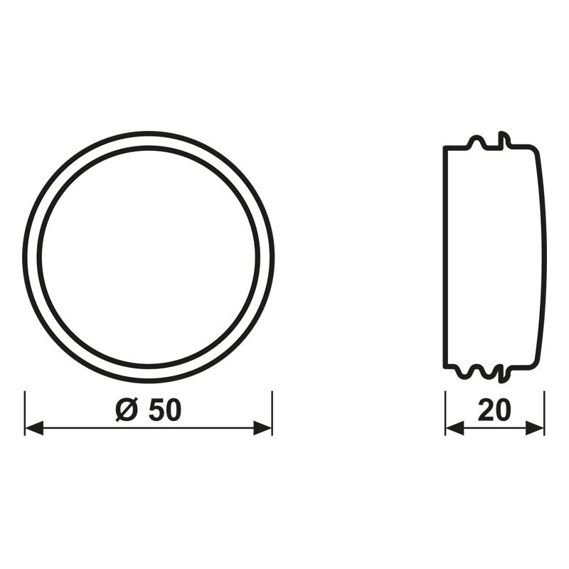 Jung Schraubhaube flach rt für Lichtsignal 37.05