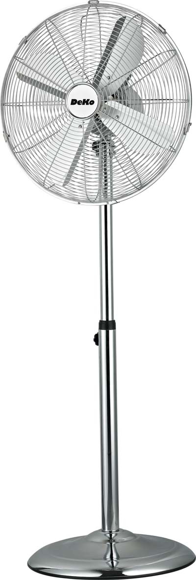 DeKon Standventilator 39 cm, 50W, osz. B 600 Stratos chrom