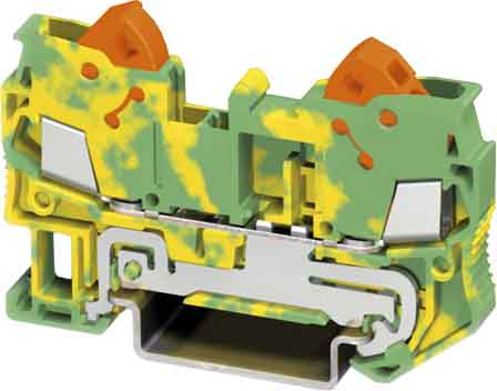 50 STK Phoenix Contact SL-Klemme, grün-gelb H=6,2mm 0,25-1,5qmm QTC 2,5-PE