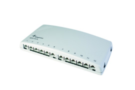 Telegärtner Mini-Verteiler Cat6A MPD12-HS RAL7035 100006998