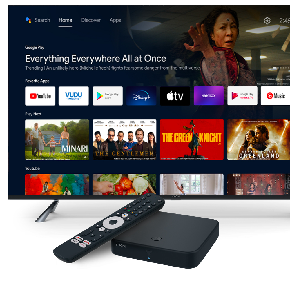 Strong 4K Streaming Box AndroidTV,DVB-T2HD SRT420