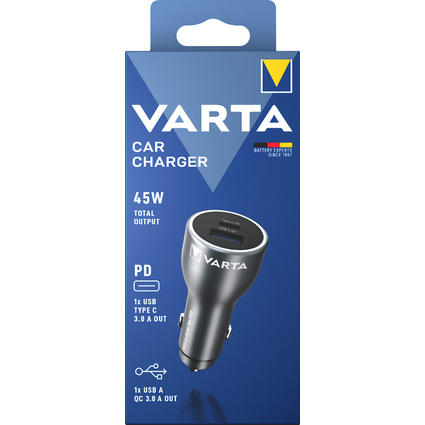 Varta Cons.Varta VARTA Car Charger 45 W Total Output 57933 101 111