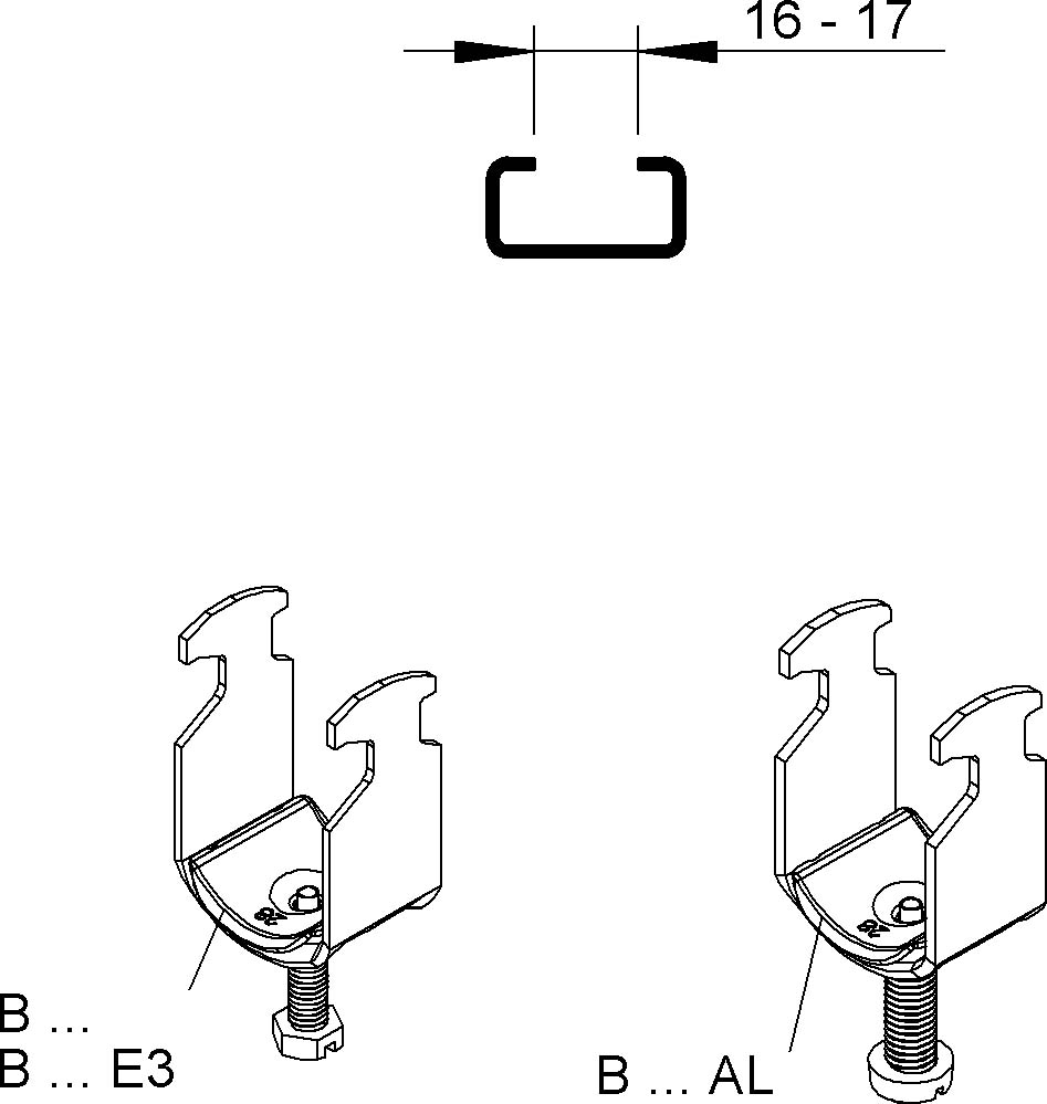 Niedax Bügelschelle B 22