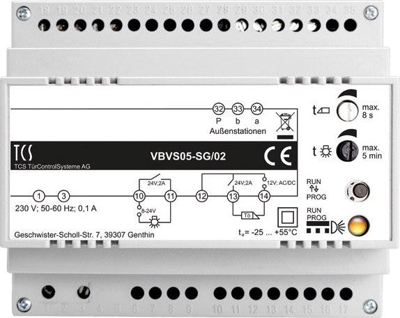 TCS Tür Control BUS-Steuergerät 1Strang,6TE VBVS05-SG/02
