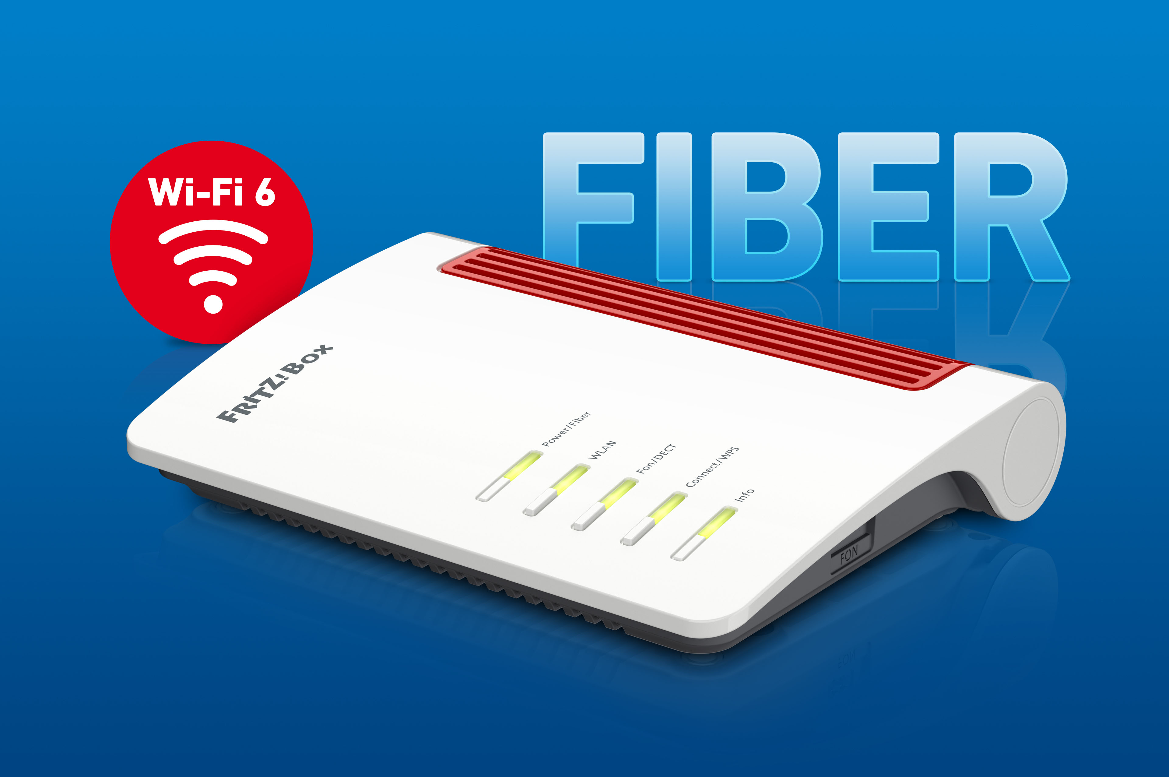 AVM Computersysteme WLAN Router Wi-Fi 6 FRITZ!Box 5530 FIBER