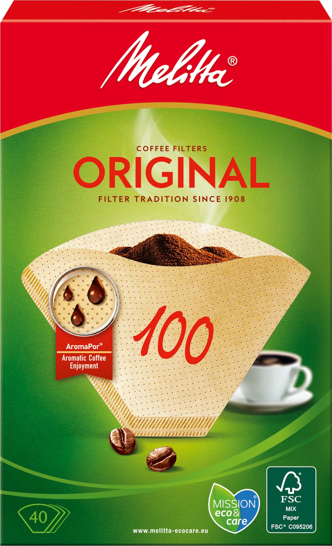 Melitta SDA Filtertüten  100/40 naturbr(VE40)