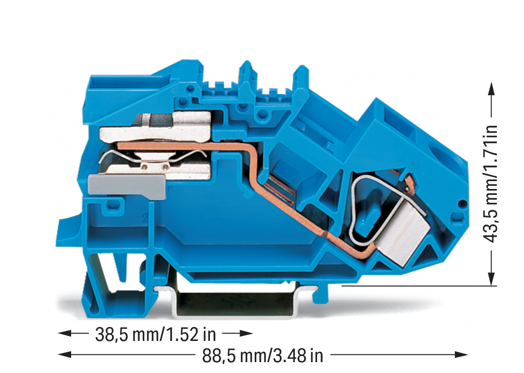 WAGO GmbH & Co. KG Trennklemme 0,2-16mmq blau 783-613 WAGO GmbH & Co. KG Trennklemme 0,2-16mmq blau 783-613