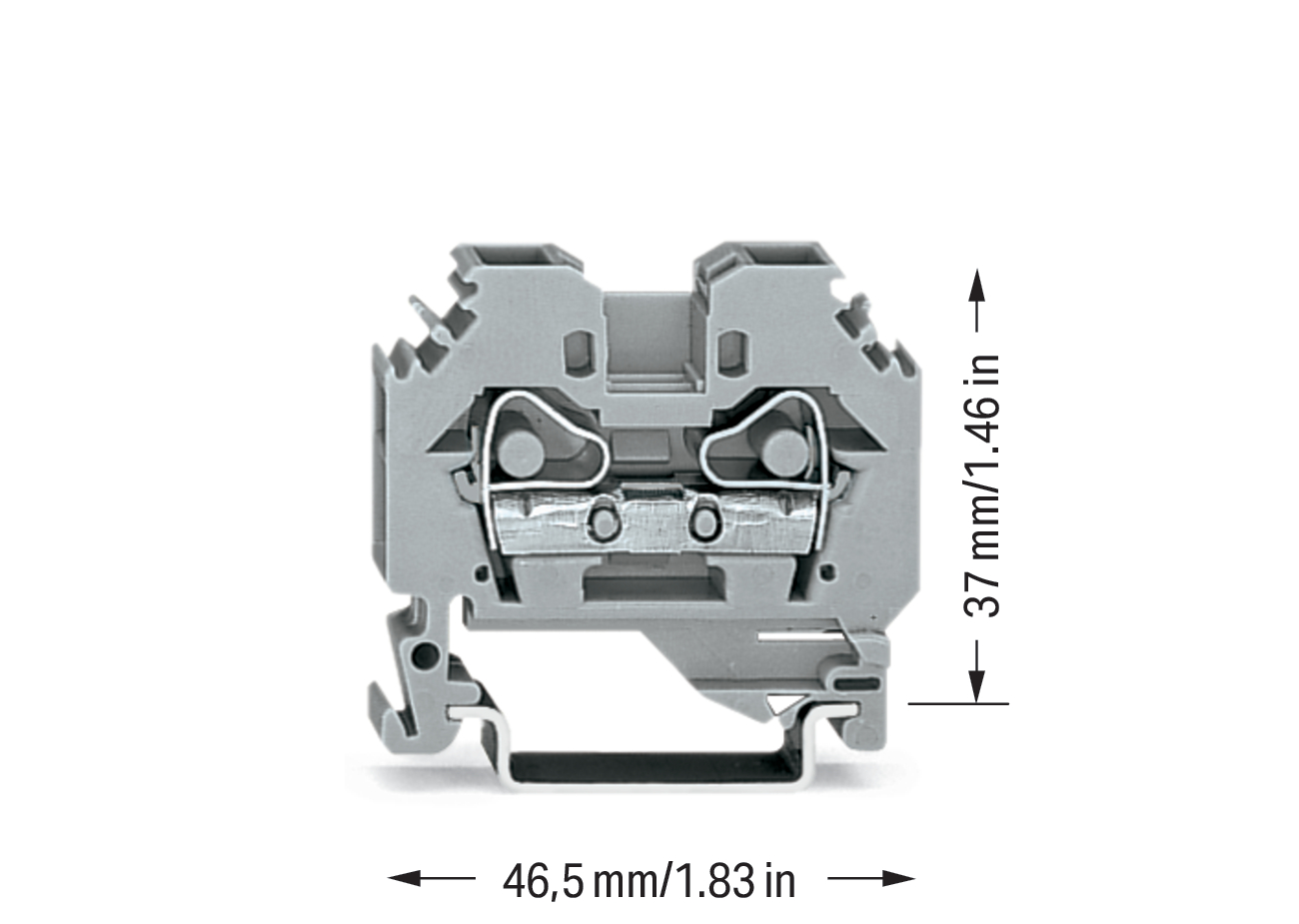 WAGO GmbH & Co. KG Durchgangsklemme 0,2-6mmq grau 282-101