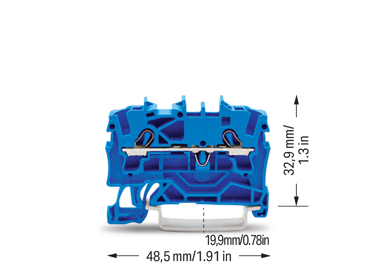WAGO GmbH & Co. KG Durchgangsklemme 2-Leiter, TS 35 2002-1204