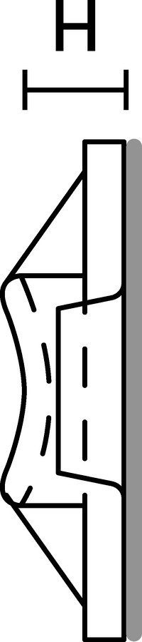 100 STK HellermannTyton Befestigungssockel TY8G1S-N66-NA